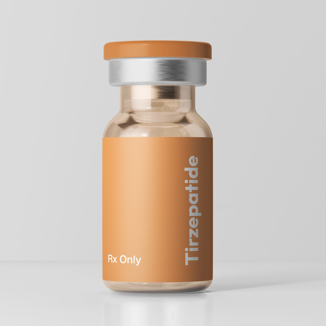 Compounded tirzepatide vial